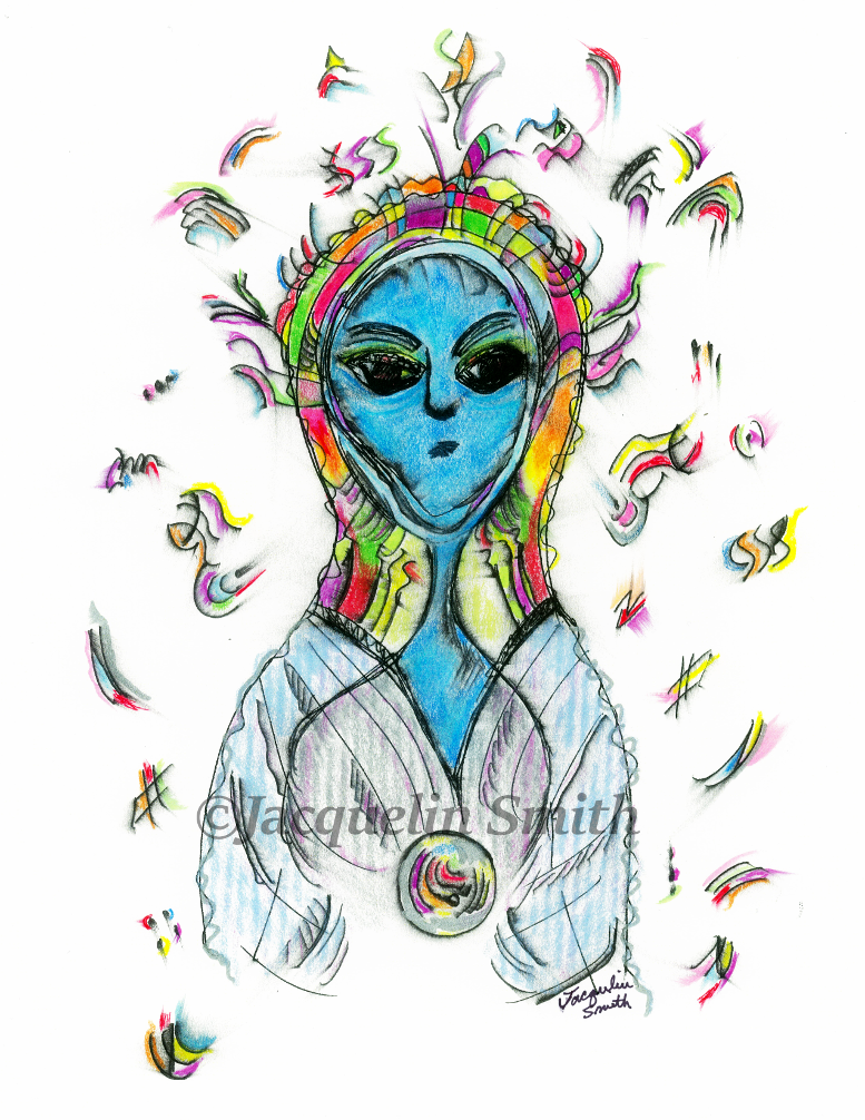 Arcturian Shaman - Zu Kah Shay (androgynous) - Cosmic Portrait